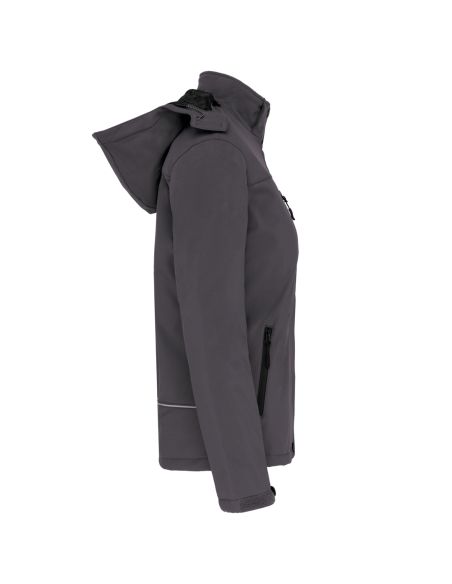 Parka softshell doublée capuche amovible Femme