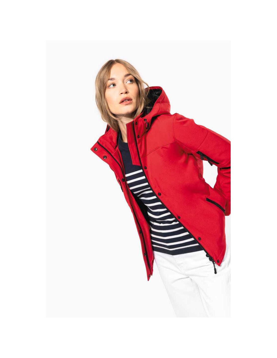 Parka softshell doublée capuche Femme 480 g/m²