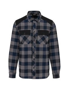 Chemise à carreaux Homme coton sergé