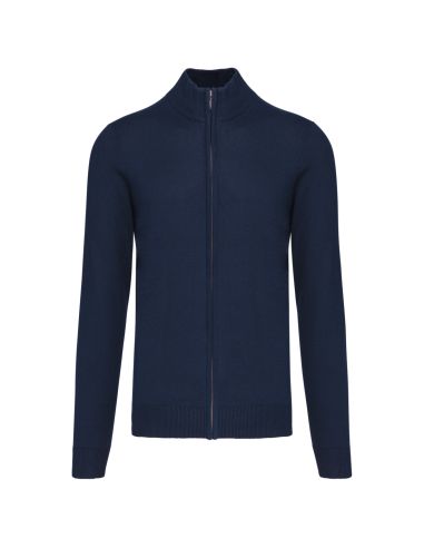 Cardigan zippé Homme col cheminée