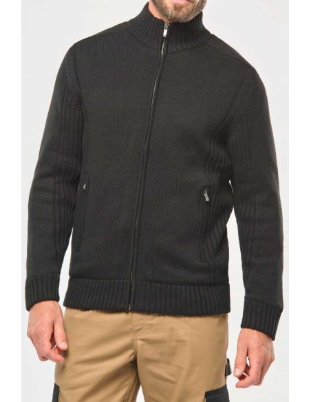 Cardigan doublé polaire Homme