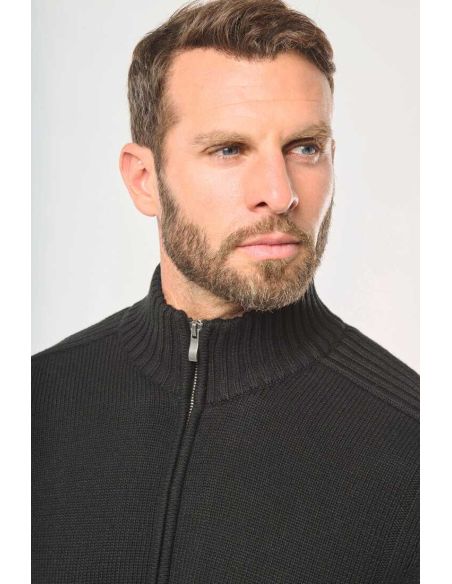 Cardigan doublé polaire Homme