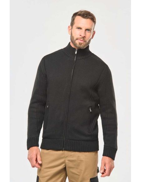 Cardigan doublé polaire Homme