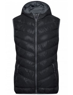 Hooded down bodywarmer Woman James & Nicholson