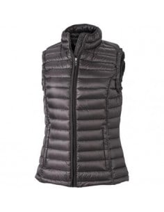 Women's Quilted Down Bodywarmer with stand-up collar