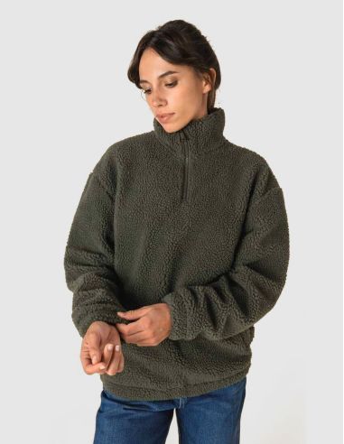 Sweat-shirt zippé sherpa unisexe Spasso SP404