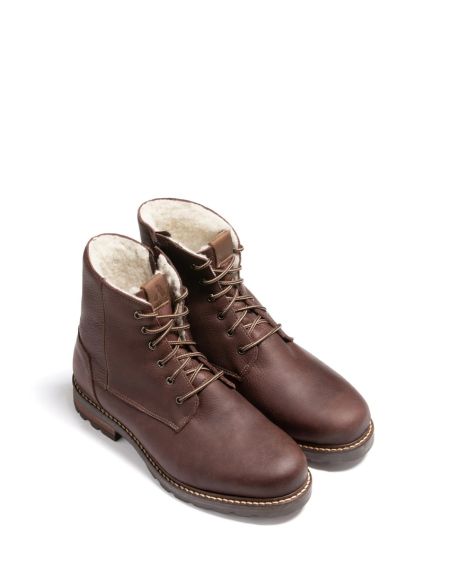 Winter Shoes Leather and Wool Men's Anfibio Viktor