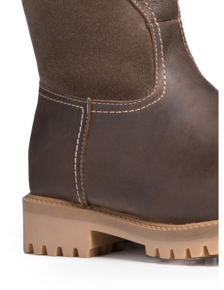 Winter Boots Leather and Wool Women's Anfibio Aubrey