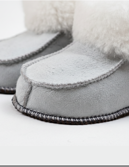 Chaussons 100 % peau de mouton, ultra chaud