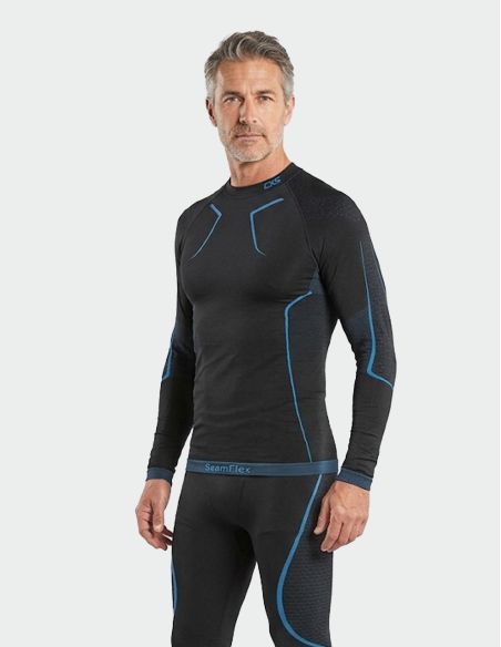 Tesshirt Thermique Sans Couture Homme Manches Longues SeamFlex CXS