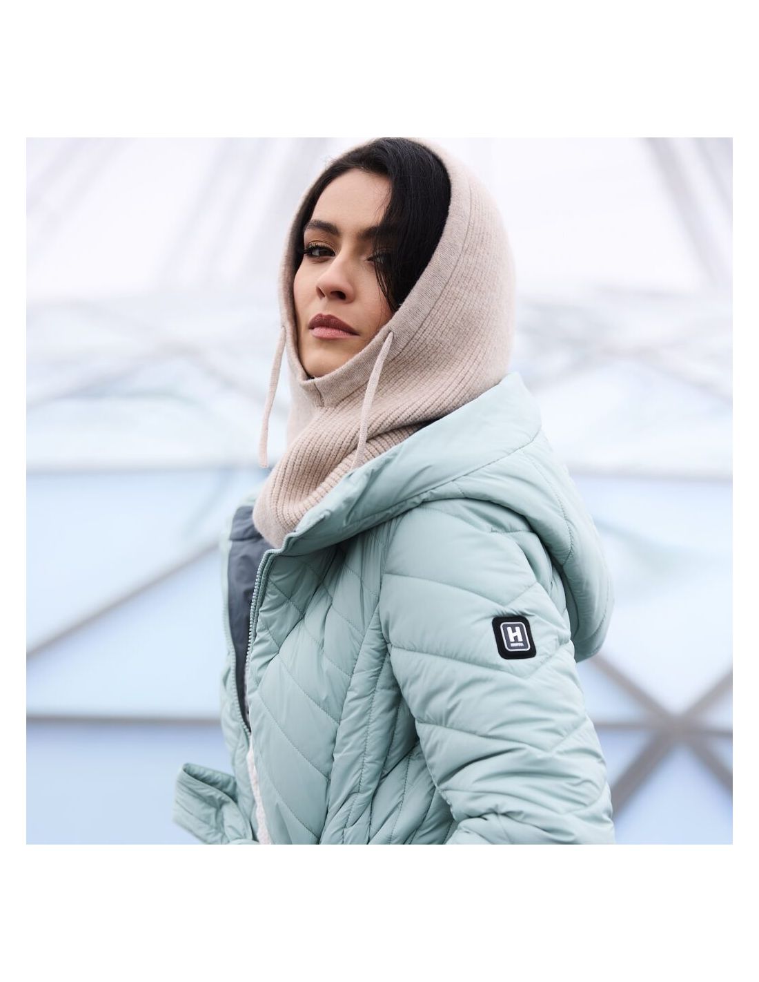 Bonnet à capuche femme Una Huppa - maille douce, taille unique