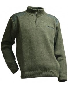 Wool sweater with waterproof and breathable lining for men