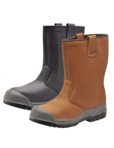 Bottes Hiver en Cuir Embout Renforcé