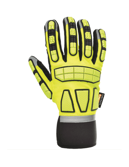 Portwest Men's Winter Impact Multi-Function High Visibility Gloves