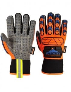 Portwest Men's Impact Pro High Visibility Gloves