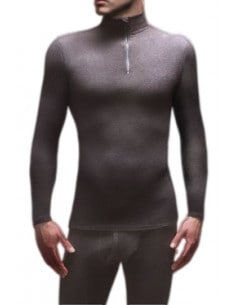 Men's Heat Holders Microfleece Thermal Zip Shirt