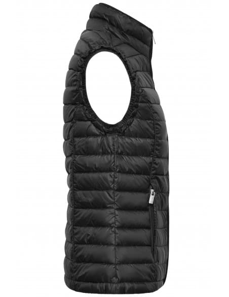 Women's Quilted Down Bodywarmer with stand-up collar