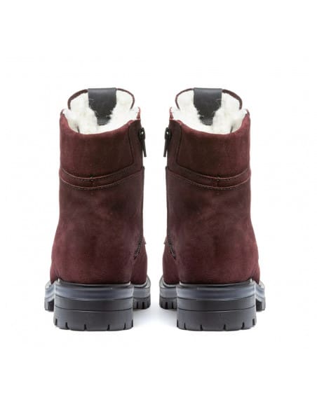 Canadian women's Anfibio leather boots lined with 100% Natural Wool