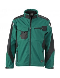 Veste Softshell renforcée coupe vent imperméable respirant Homme James & Nicholson