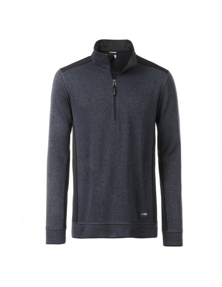 James & Nicholson Men's Reinforced Fleece Sweater