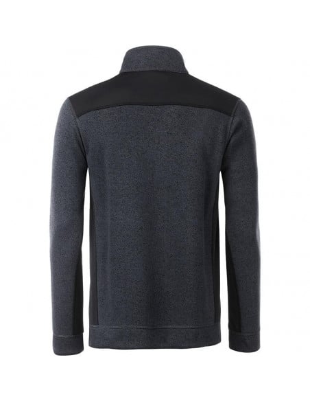 James & Nicholson Men's Reinforced Fleece Sweater