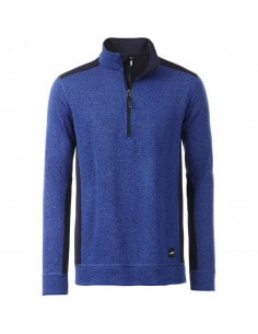 James & Nicholson Men's Reinforced Fleece Sweater