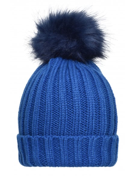 Women's ribbed knit hat with pompon Myrtle Beach