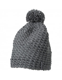 Handmade crocheted hat with fleece lining and pompom