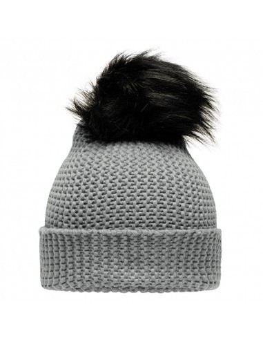 Knitted hat with pompon