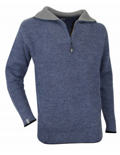 Pull Col Montant en Laine Homme