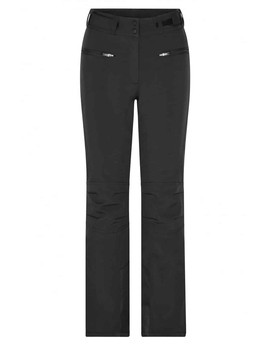 Buy No Nasties Charcoal Black Knit Flared Winter Pants For Women