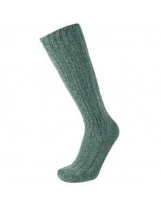 Men's wool and alpaca wool reinforced knee-high stockings