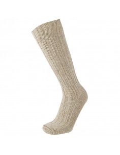 Men's wool and alpaca wool reinforced knee-high stockings