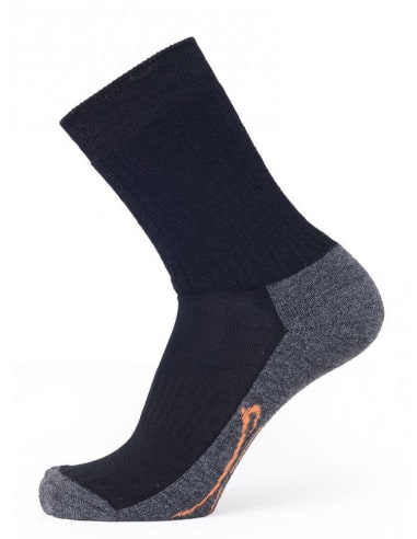 Lot de 3 paires de chaussettes thermiques 80 % laine mérinos pour homme  femme et enfant, Noir, 3 paires : : Mode