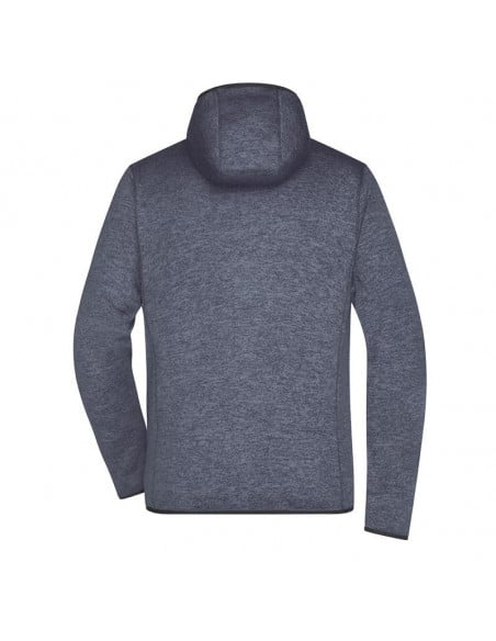 Men's Knitted Fleece Hoody James & Nicholson