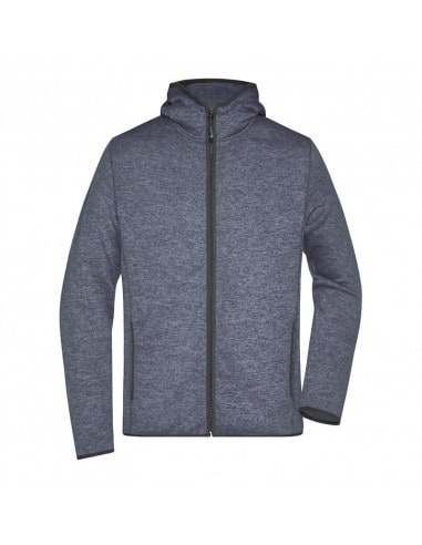 Men's Knitted Fleece Hoody James & Nicholson