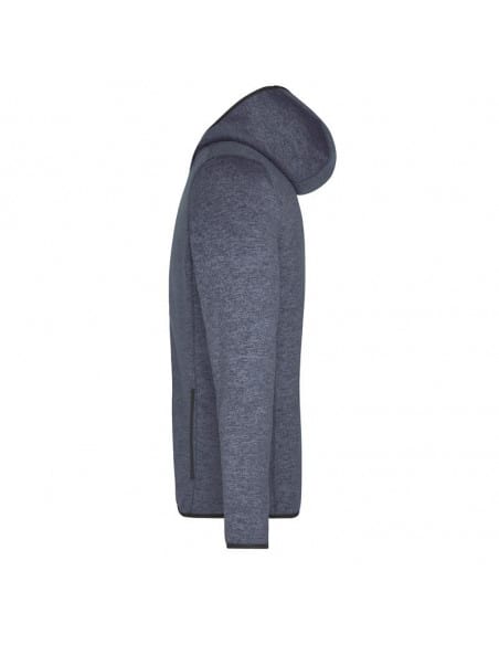 Men's Knitted Fleece Hoody James & Nicholson