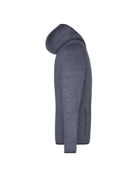 Men's Knitted Fleece Hoody James & Nicholson