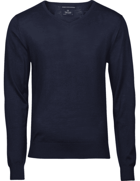Men's Merino Wool Crew V-Neck Sweater Tee jays