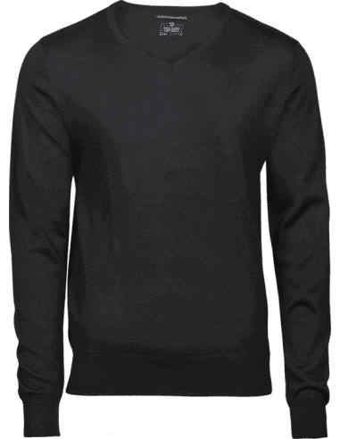 Pull Col en V Laine Mérinos Homme Tee jays