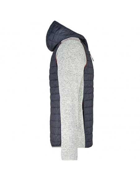 Men's Quilted Hybrid Vest James & Nicholson