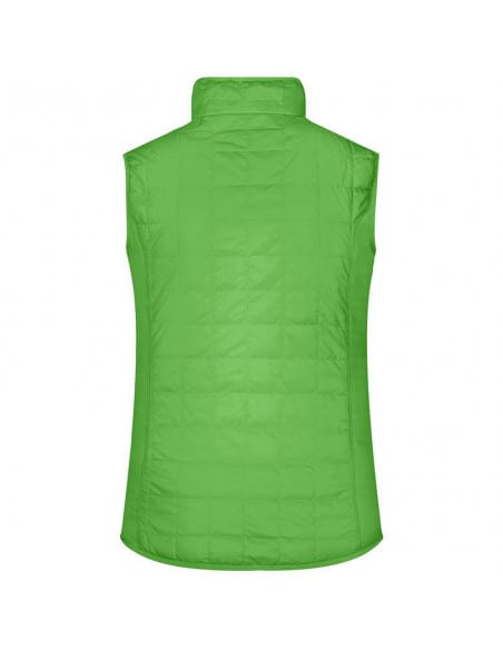 Ladies' Padded Vest in material mix James & Nicholson