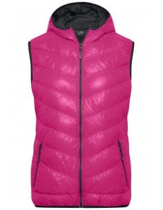 Hooded down bodywarmer Woman James & Nicholson