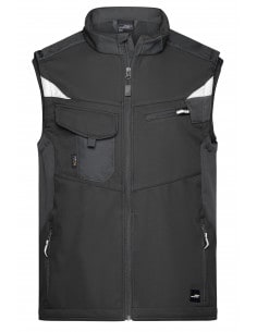 Gilet Softshell renforcée coupe vent imperméable respirant Homme James & Nicholson