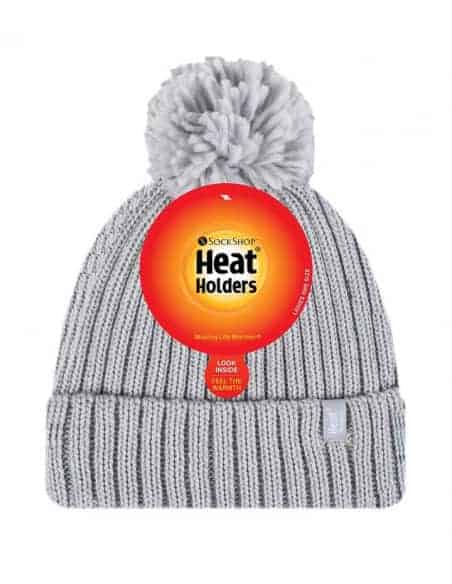 Bonnet Doux et Très chaud à pompon Femme Heat Holders