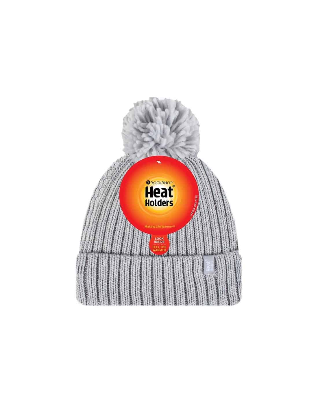 Bonnet Doux et Très chaud à pompon Femme Heat Holders