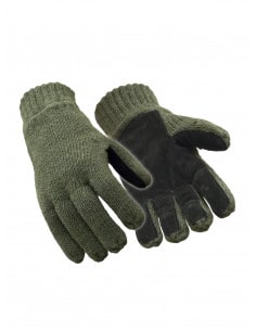 Gants Renforcés en Laine Vierge et Cuir 0521 Refrigiwear