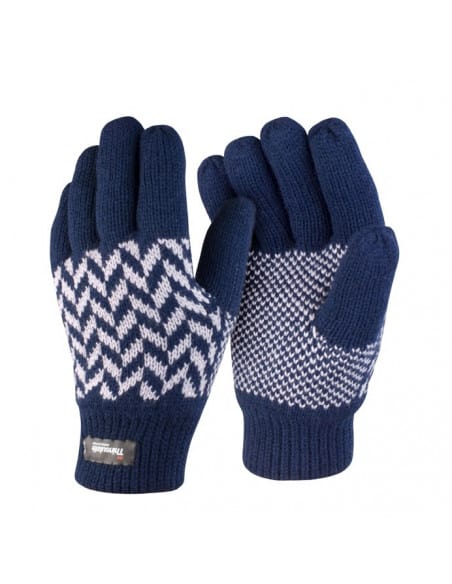 Gants Hiver doublés Thinsulate Femme à motifs
