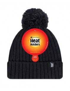 Soft and very warm hat with pompon Heat Holders