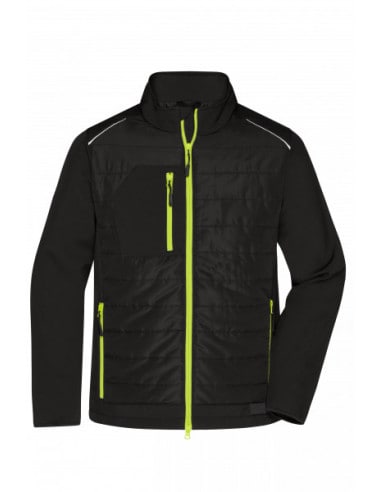 Men's Hybrid Jacket Synthetic Down Dupont Sorona James & Nicholson